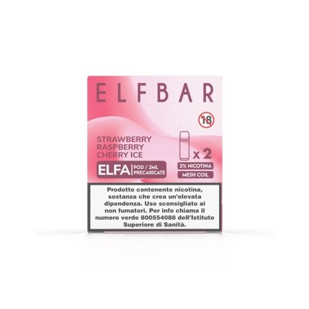 ELFBAR ELFA POD STRAWBERRY RASPBERRY CHERRY ICE