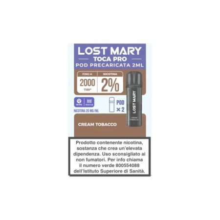 LOST MARY TOCA PRO CREAM TOBACCO