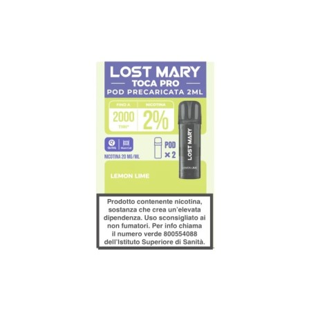 LOST MARY TOCA PRO POD LEMON LIME