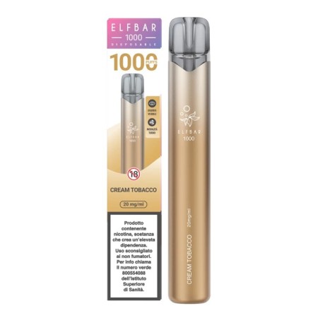 ELFBAR 1000 CREAM TOBACCO 20