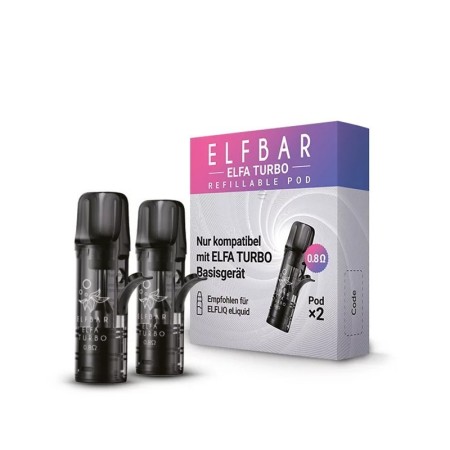 ELFA TURBO/MASTER OPEN POD DI RICAMBIO 0.8 OHM 2 PCS